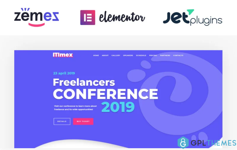 ITImex IT Conference Elementor WordPress Theme