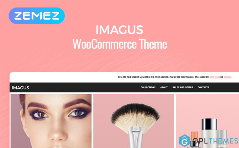 Imagus Cosmetics Store ECommerce Modern Elementor WooCommerce Theme