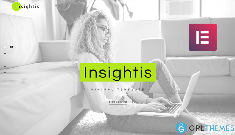 Insightis Creative Minimal Elementor WordPress Theme