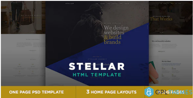 Stellar One page multipurpose html template