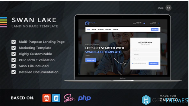 Swan Lake Lead Generation Marketing Landing Page