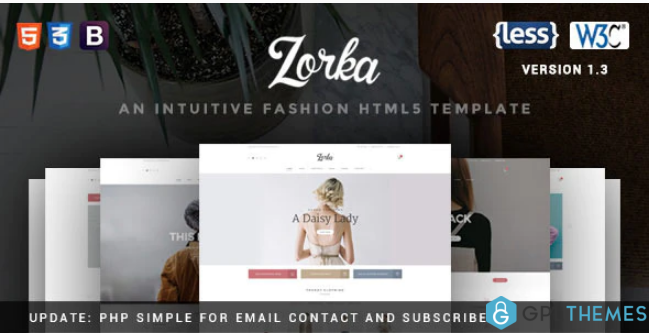 Zorka An Intuitive Fashion HTML5 Template