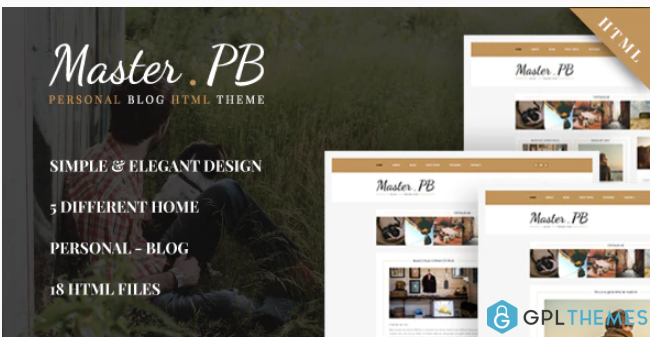 Master PB Personal Blog HTML Template