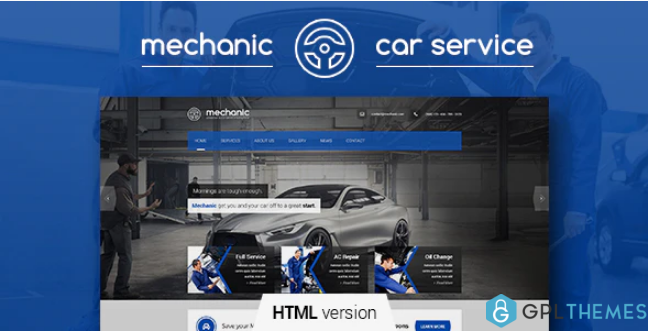 Mechanic Car Service Repair Workshop Template