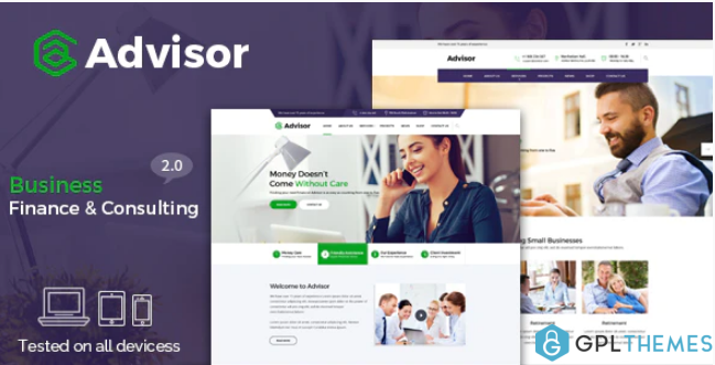 Advisor Consulting Business Finance Template