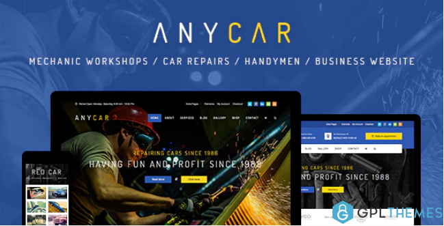 AnyCar HTML Template for Automotive Business