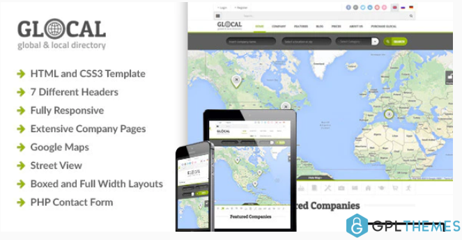 Glocal Responsive Directory Template
