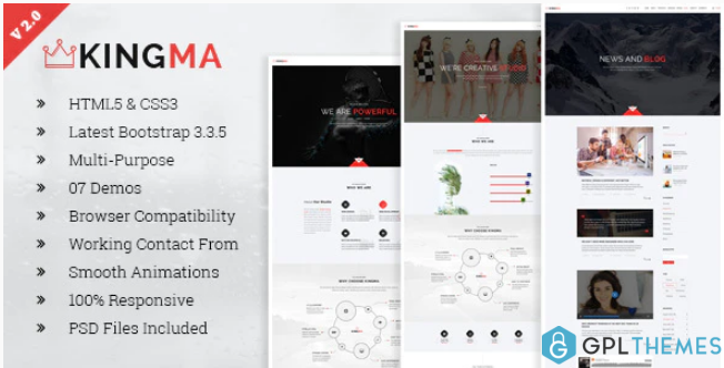 KingMa Creative Business Onepage HTML Template