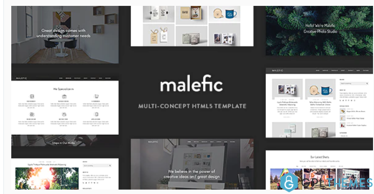 Malefic Multipurpose One Page HTML5 Template 1