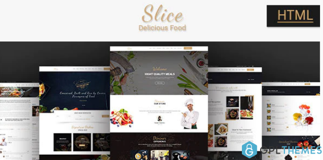 Slice Restaurant Responsive Bootstrap Template