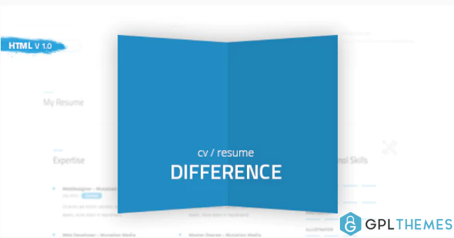 Difference CVRESUME TEMPLATE