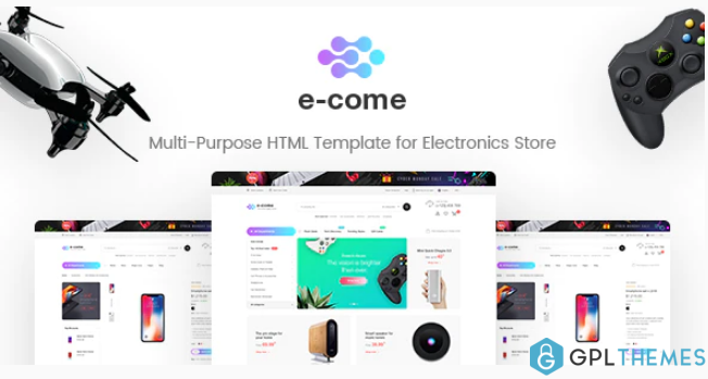E come Multi Purpose HTML Template for Electronics Store