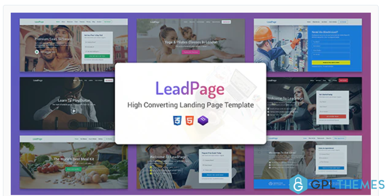 LeadPage Multipurpose Marketing HTML Landing Page Template