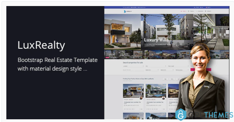 Lux Realty Real EstateProperty Material Design