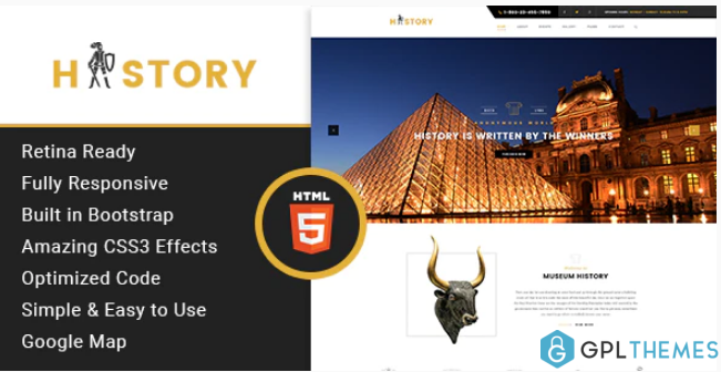 History Museum Exhibition HTML Template 1