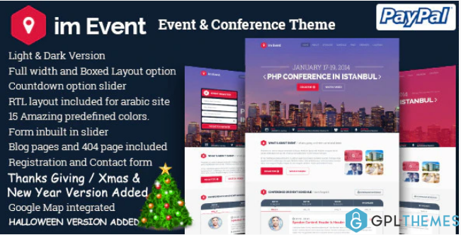 imEvent Conference Landing Page HTML Template 1