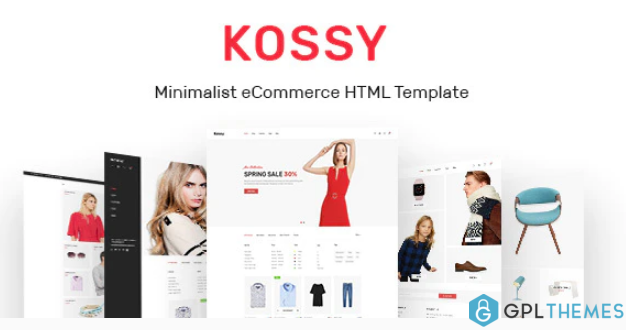 Kossy Minimalist eCommerce HTML Template