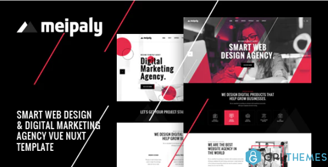 Meipaly Vue Nuxt Digital Services Agency Template