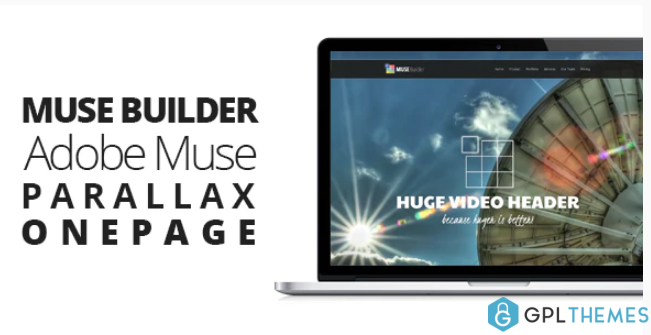 Muse Builder Parallax OnePage Muse Template