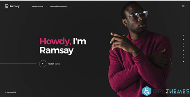 Ramsay Creative Personal Onepage HTML Template