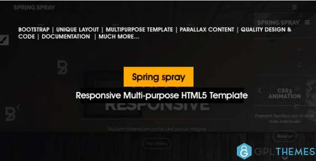 Springspray Multipurpose HTML5 Template