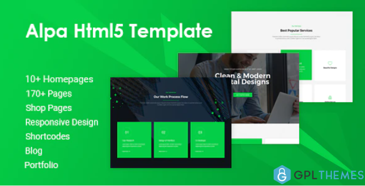 Alpa Responsive Multipurpose HTML5 Website Template