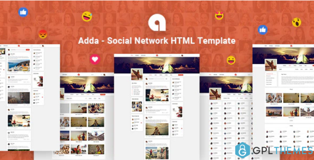 Adda Social Network HTML Template 1