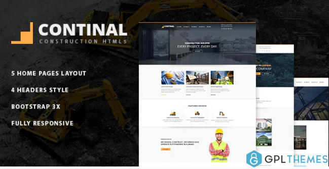 Continal Construction Business HTML5 Template