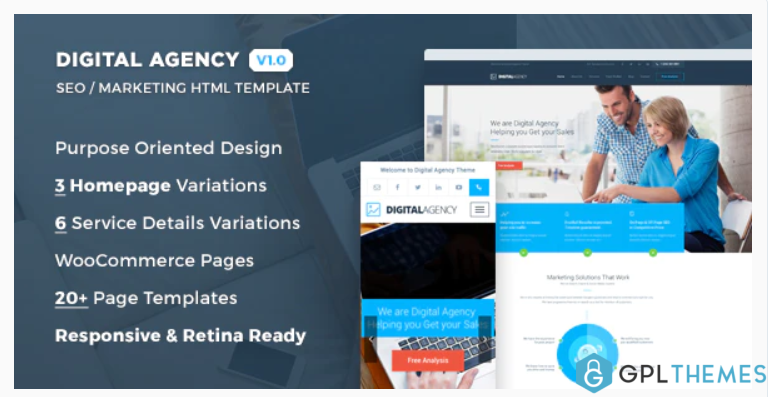 Digital Agency SEO Marketing HTML Template
