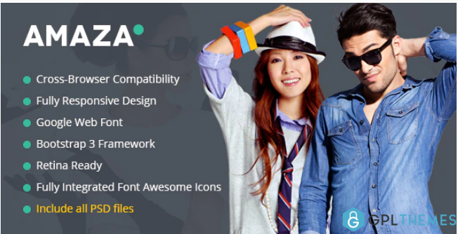 Amaza Fashion Store HTML Template