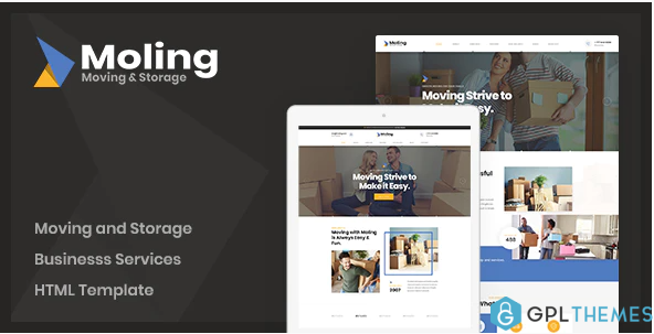 Moling Moving and Storage Services HTML Template