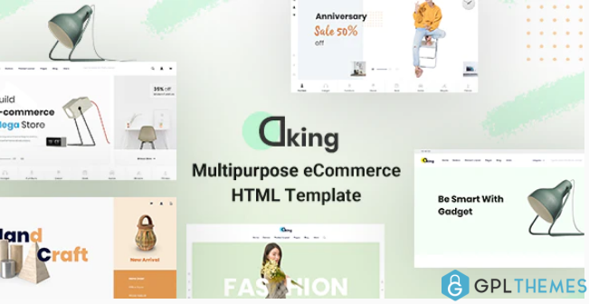 Dking Multipurpose eCommerce HTML Template