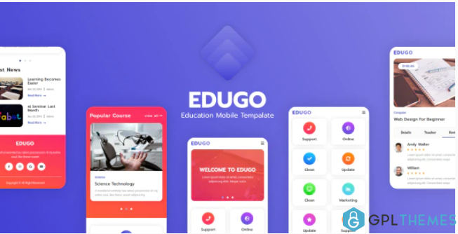 Edugo Education Mobile Template