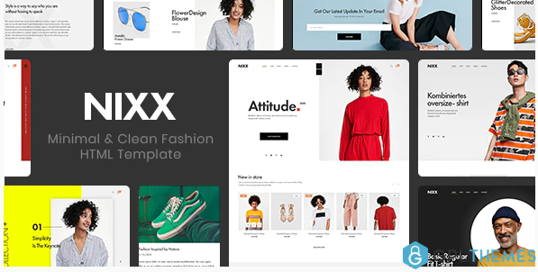 NIXX – Minimal Clean Fashion HTML Template