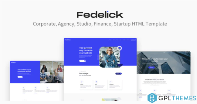 Fedelick Corporate Agency Multi Purpose HTML Template