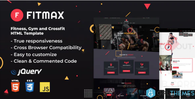 Fitmax Fitness and Crossfit HTML Template