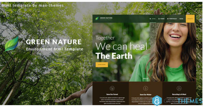 Green Nature Environmental HTML Template