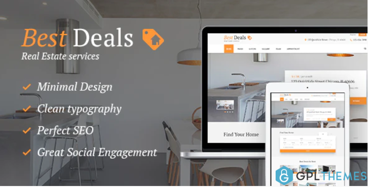 Best Deals A Modern Property Sales Rental WordPress Theme