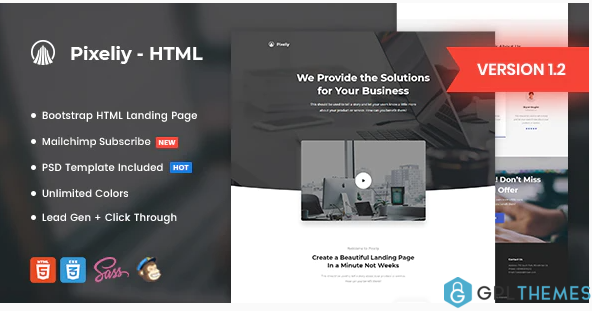 Pixeliy Business HTML Landing Page Template