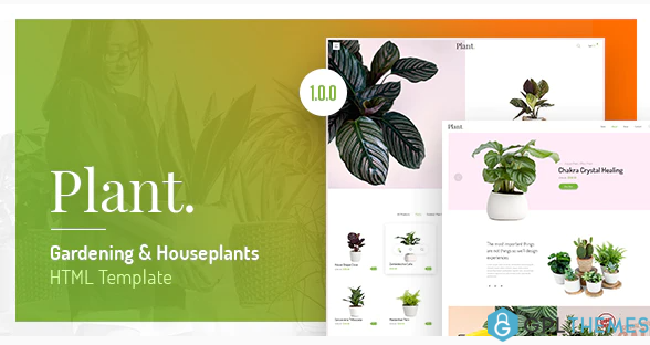 Plant Gardening Houseplants HTML Template