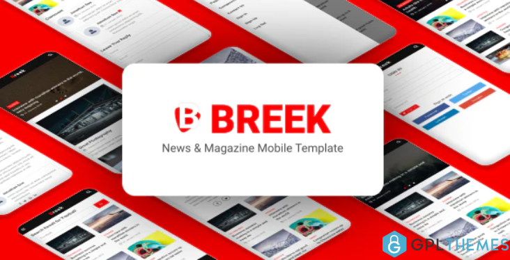 Breek News Magazine Mobile Template