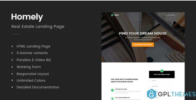 Homely Real Estate Landing Page