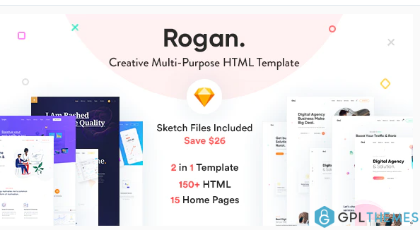 Rogan Creative Multipurpose HTML RTL template