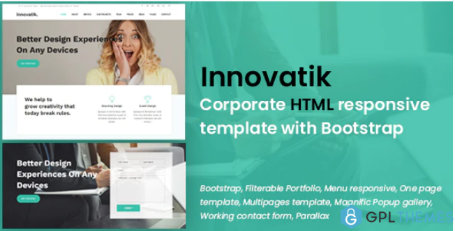 Innovatik Corporate HTML responsive template