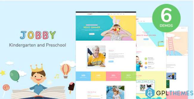 Jobby Day Care and Kindergarten HTML5 Template
