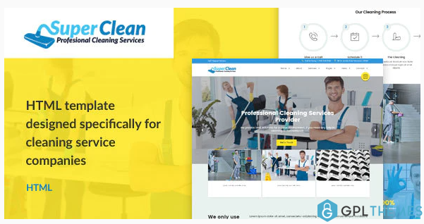 Super Clean Cleaning Services HTML Template