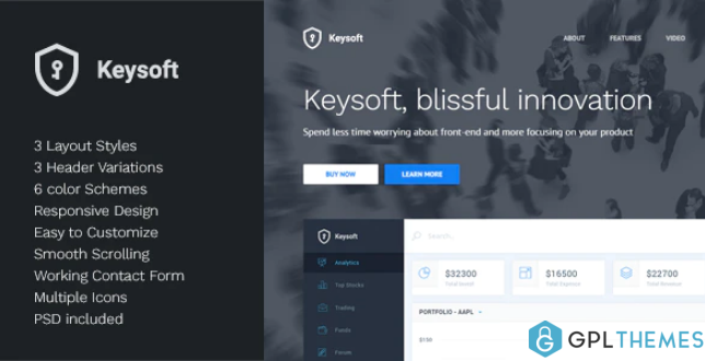 KeySoft Software Landing Page