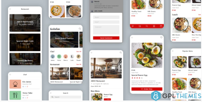 Kolufan Food and Restaurant Mobile Template