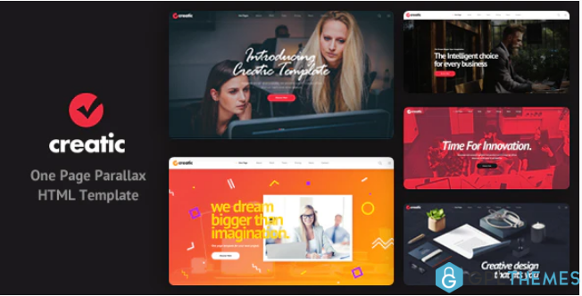 Creatic One Page Parallax HTML Template