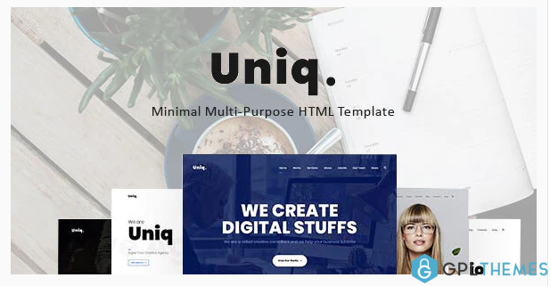 Uniq Minimal Multipurpose Creative HTML Template
